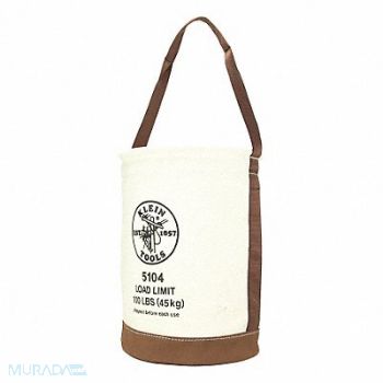 KLEIN TOOLS Bucket Bag Canvas Straight Wall OffWhite, 2DFN6