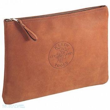 KLEIN TOOLS Contractors Zipper Portfolio Leather, 2DFR7