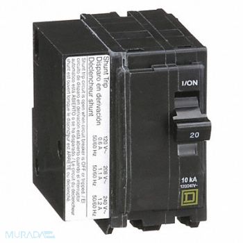 SQUARE D Circuit Breaker 20A Plug In 120/240V 2P, 2DG56