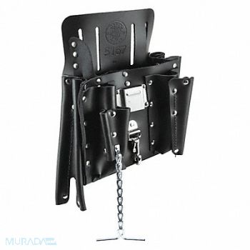 KLEIN TOOLS Black Tool Pouch Leather, 2DGH8