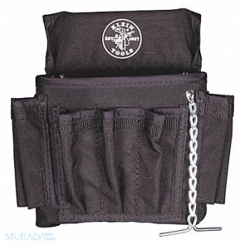 KLEIN TOOLS Black Tool Pouch Ballistic Nylon, 2DGJ5