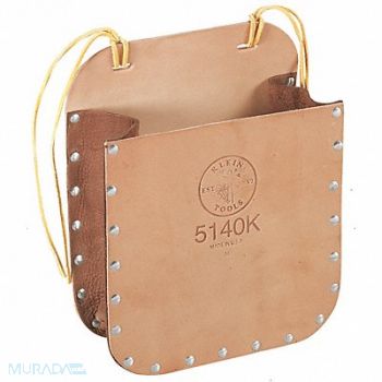 KLEIN TOOLS Brown Tool Pouch Leather, 2DGT9