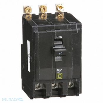 SQUARE D Circuit Breaker 60A Bolt On 120/240V 3P, 2DM99