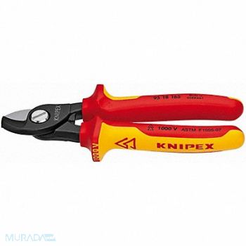 KNIPEX Insulated Cable Shear Shear Cut 6-1/2 In, 2DZD5