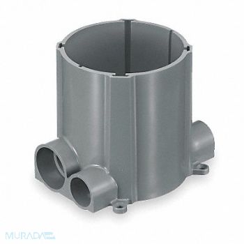 HUBBELL WIRING DEVICE-KELLEMS Floor Box PVC 2-Gang 100.0 cu in., 2DZL7