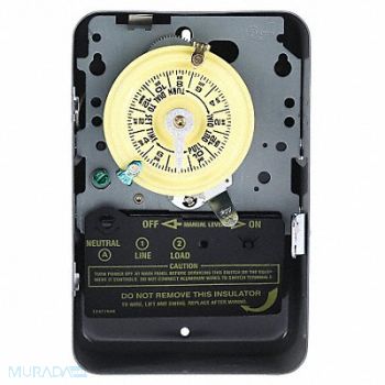 INTERMATIC Electromechanical Timer 24 Hour 1 Pole, 2E021