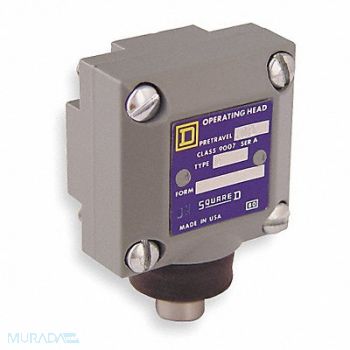 SQUARE D Lmt Swtch Head Push Rod Plngr Top .69 In, 2EG61