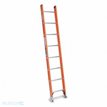 WERNER Ladder 8 ft H 19 in W Fiberglass, 2EJG2