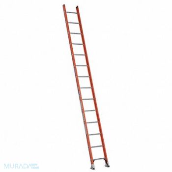 WERNER Ladder 14 ft.H 19 in W Fiberglass, 2EJG5