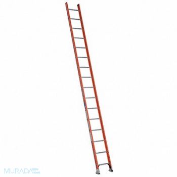 WERNER Ladder 16 ft.H 19 in W Fiberglass, 2EJG6