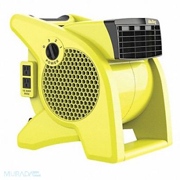 AIR KING Portable Blower Fan 120V 350 cfm Yellow, 2EKZ9