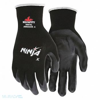 MCR SAFETY D1522 Coated Gloves Nylon XL PR, 2ELL9