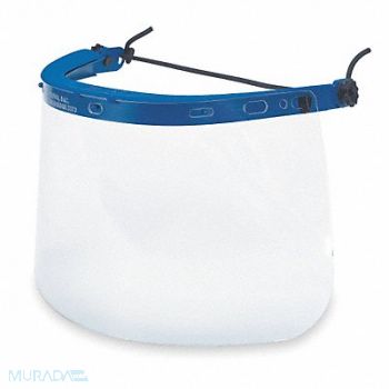 MCR SAFETY Face Shield Bracket Nylon Blue, 2ELP9