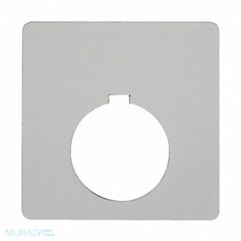 SCHNEIDER ELECTRIC Blank Legend Plate Square Black, 2EM76