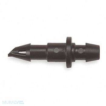 RAIN BIRD Coupling 1/4 in Tubing Blk Plstc PK10, 2EMC2