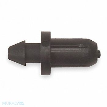 RAIN BIRD Tubing Plug 1/4 in Blk Plastic PK10, 2EMC3