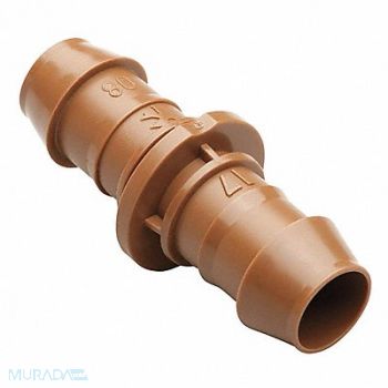 RAIN BIRD Coupling 1/2 in Tubing Brn Plastic PK4, 2EMC5