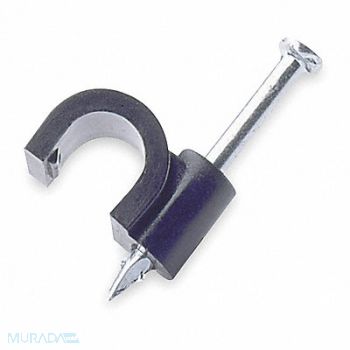 RAIN BIRD Mounting Clip 1/4 In Tubng Blk Vnyl PK10, 2EMD9