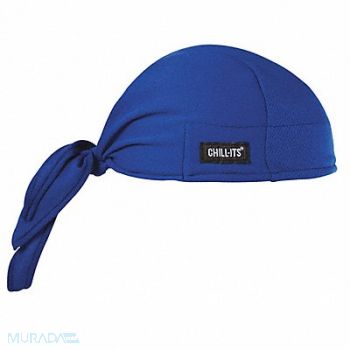 CHILL-ITS BY ERGODYNE Dew Rag Blue Universal, 2EMK2
