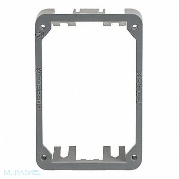 HUBBELL WIRING DEVICE-KELLEMS Adapter Collar Rectangular Metal Covers, 2EMN9