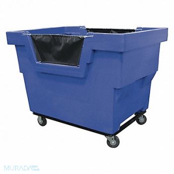 ROYAL BASKET TRUCKS Cube Truck HDPE Blue 27.0 cu ft., 2ENC4