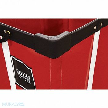 ROYAL BASKET TRUCKS Corner Bumper Kit 4 1/4 in L Black PK4, 2ENC7