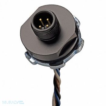 BRAD HARRISON External Thread Receptacle 5 Male 22 AWG, 2EPK6