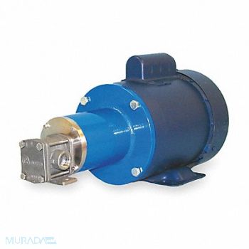 CHEMSTEEL Gear Pump Magnetic Drive 1/3HP 1 Phase, 2ERE7