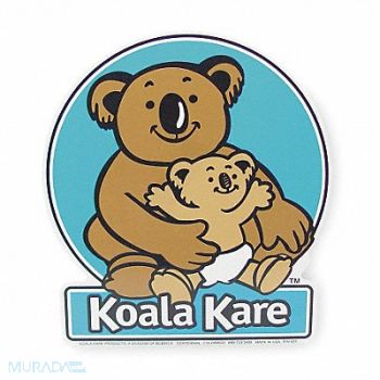 KOALA KARE PRODUCTS Baby Changing Station Front Label, 2ERH9