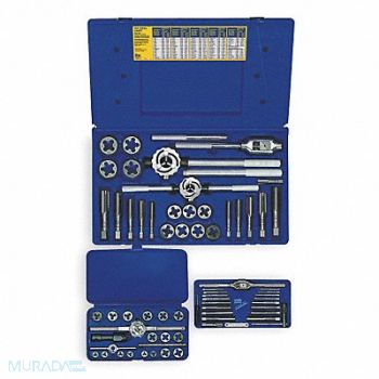 IRWIN HANSON Tap/Die Set 66pc Metric BSP, 2ETL6