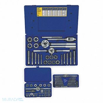 IRWIN HANSON Tap/Die Set 66pc NC NF NPT, 2ETL7