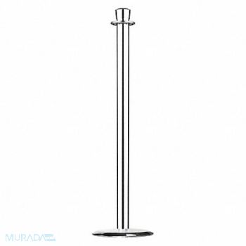 LAWRENCE METAL Urn Top Rope Post Polished Chrome, 2EUY7