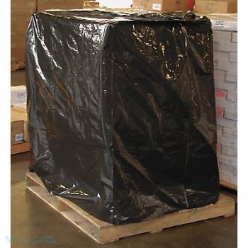 GRAINGER APPROVED Pallet Cover LDPE 3 mil Black PK50, 2EWJ5