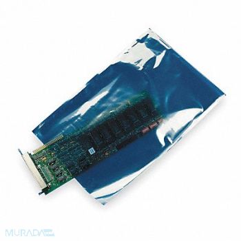 GRAINGER APPROVED Shielding Bag ESD LDPE Open None PK200, 5CYA4