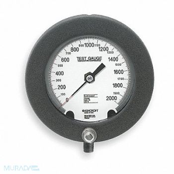 ASHCROFT D0812 Pressure Gauge 0 to 2000 psi 4-1/2In, 2F024