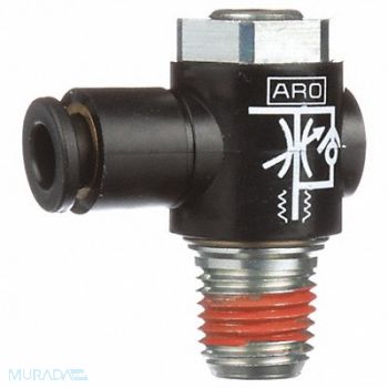 ARO Cylinder Port Flow Control Elbow 10-32, 2F857