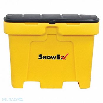 SNOWEX Salt Box Yellow Solid Polyethylene, 2FGV8