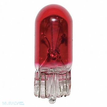 LUMAPRO Miniature INC Bulb T3-1/4 Red 3.78W PK10, 2FLT6