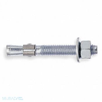 RED HEAD Wedge Anchor 3/4 -10 Steel 3/4 in PK10, 3A467