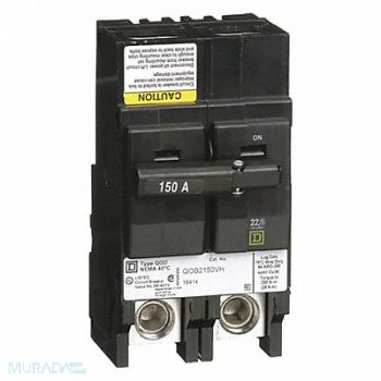 SQUARE D Circuit Breaker 150A Bolt On 120/240V 2P, 2GLF4