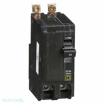 SQUARE D Circuit Breaker 50A Bolt On 120/240V 2P, 2GLH7