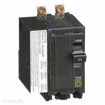 SQUARE D Circuit Breaker 50A Bolt On 120/240V 2P, 2GLH8