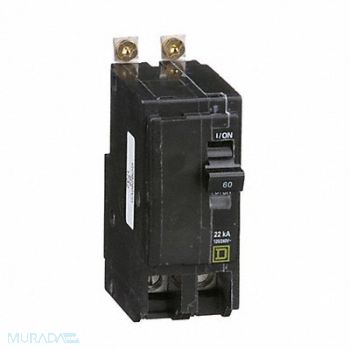 SQUARE D Circuit Breaker 60A Bolt On 120/240V 2P, 2GLJ2