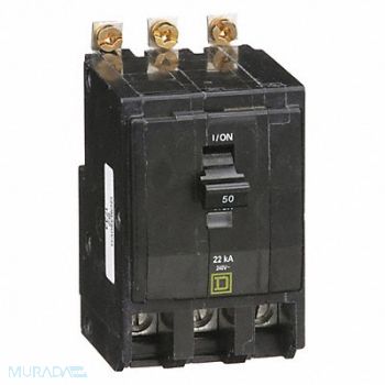 SQUARE D Circuit Breaker 50A Bolt On 120/240V 3P, 2GLN2