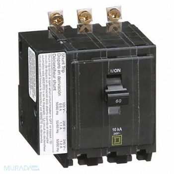SQUARE D Circuit Breaker 60A Bolt On 120/240V 3P, 2GLN4