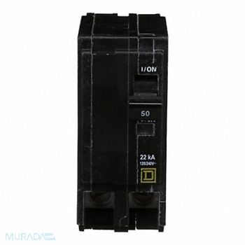 SQUARE D Circuit Breaker 50A Plug In 120/240V 2P, 2GLV5