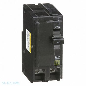 SQUARE D Circuit Breaker 60A Plug In 120/240V 2P, 2GLV8