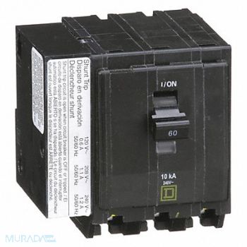 SQUARE D Circuit Breaker 60A Plug In 120/240V 3P, 2GLY3