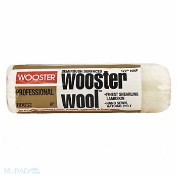 WOOSTER Paint Roller Cover 9 In Nap 1/2 In, 2GTT1