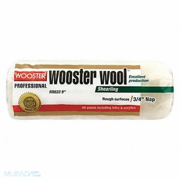 WOOSTER Paint Roller Cover 9 In Nap 3/4 In, 2GTT2